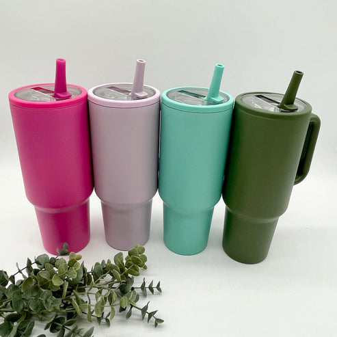 Flip straw 40 oz tumbler PRE-ORDER
