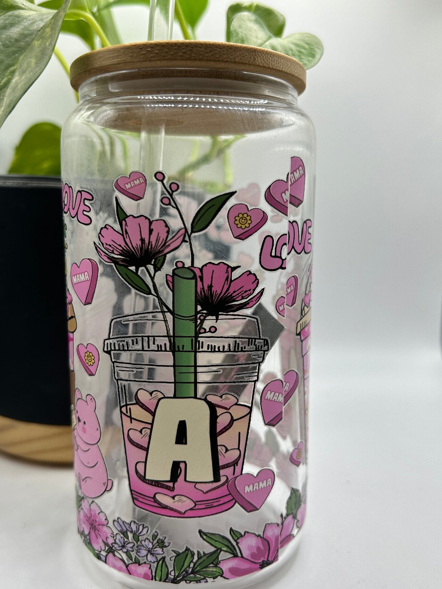 Mama flowers and hearts
