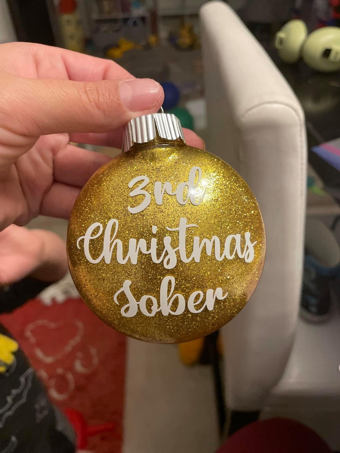 Custom glitter ornament ( sphere)
