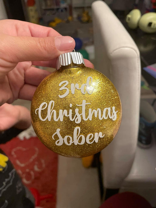 Custom glitter ornament ( sphere)