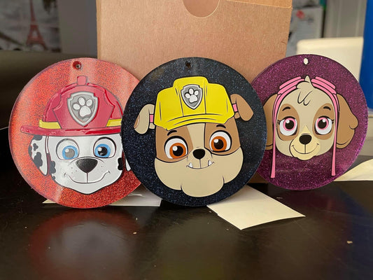 Paw patrol glitter tree ornament
