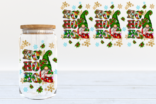Christmas gnomes - glass can PRE-ORDER
