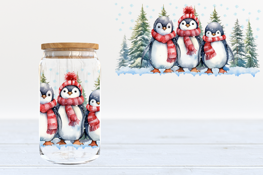 Penguins - glass can PRE-ORDER