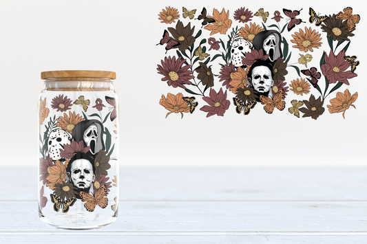 Floral killer guys - glass can PRE-ORDER