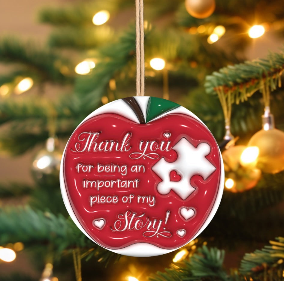 Thank you for being part of my story ornament