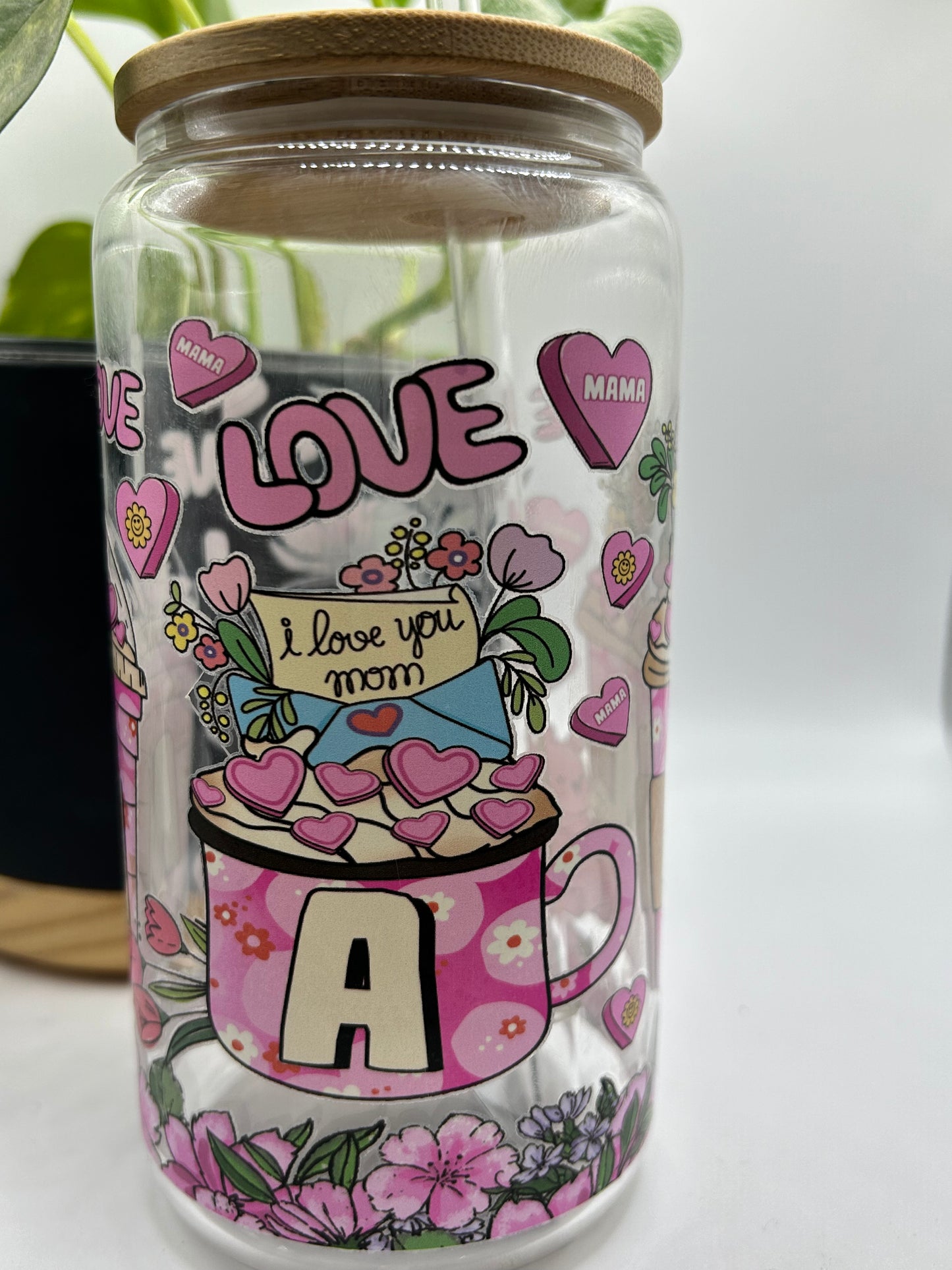 Mama flowers and hearts