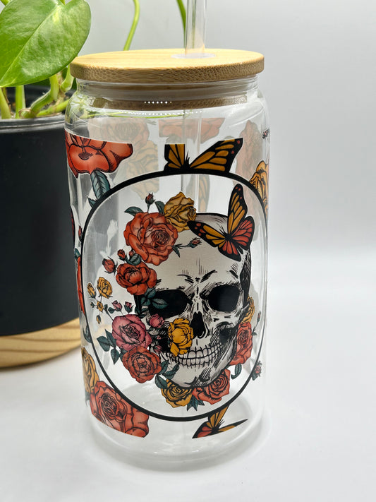 Floral skull