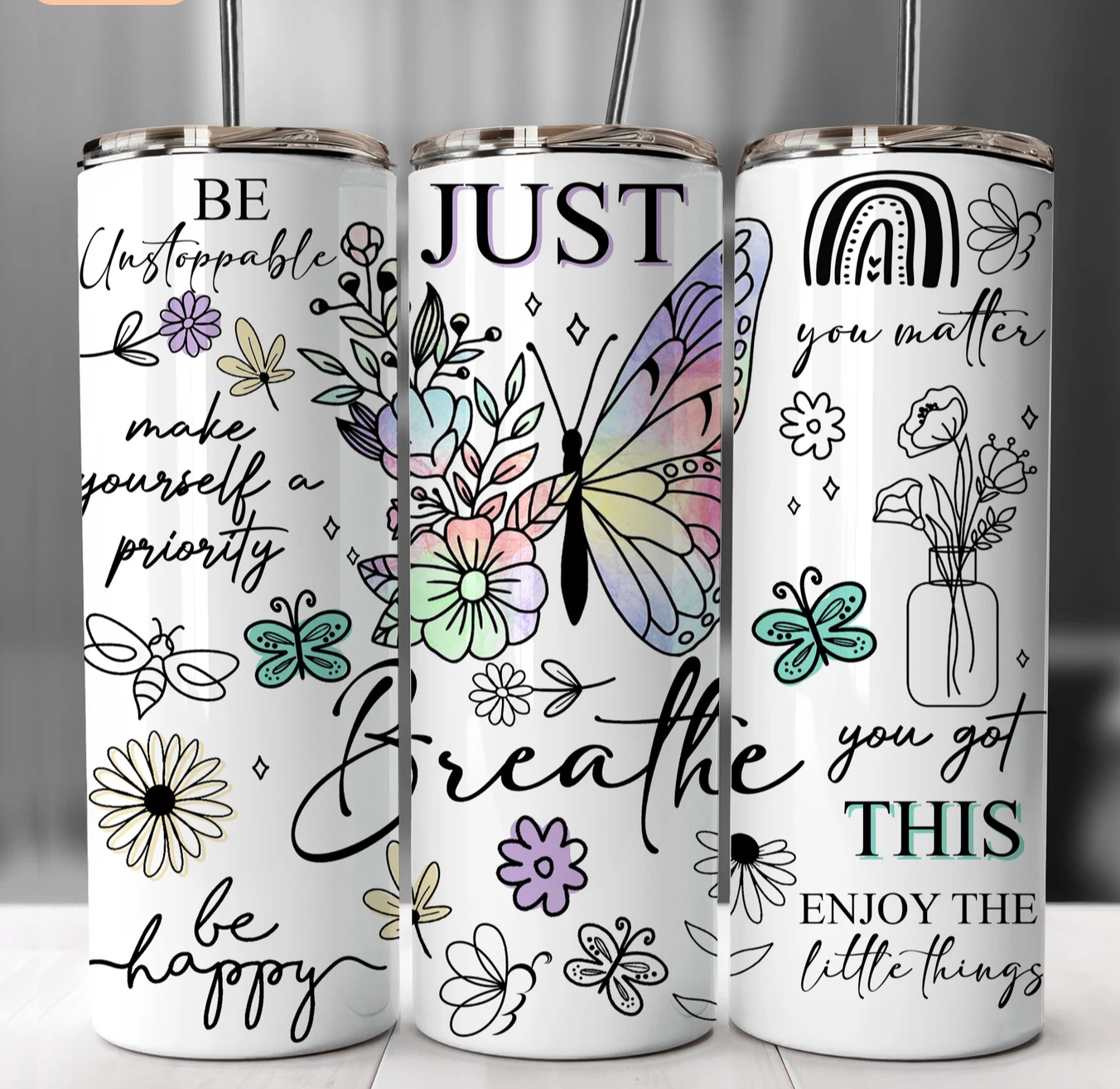Just Breathe Tumbler